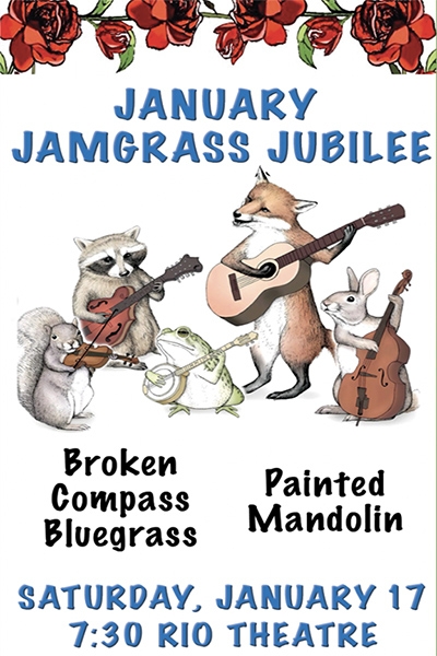 BROKEN COMPASS AND PAINTED MANDOLIN